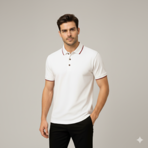 aadafa classic white polo